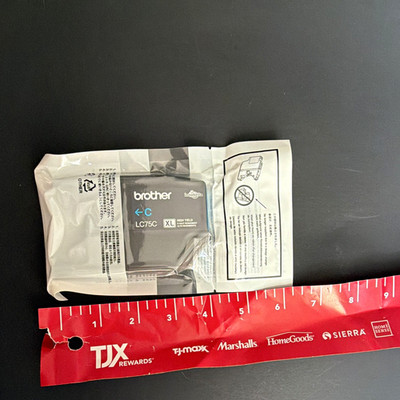 Brother LC75C XL High Yield Cyan Genuine/Original Inkjet Ink Cartridge