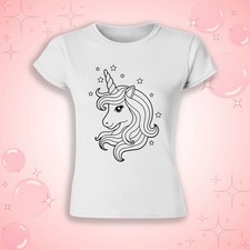 Einhorn T-Shirt zum Ausmalen Bemalen Kreativw...