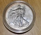 2011 American Eagle Silver Dollar Uncirculated W/COA  FREE SHIPPING $1 Start!