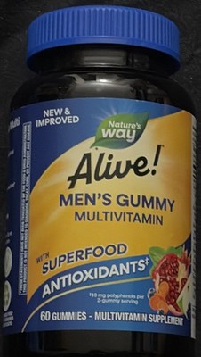 Nature's Way Alive! Men's Daily Gummy Multivitamin, Supports Energy Metabolism*
