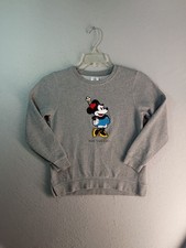 Minnie Mouse Disney Store Times Square Sweatshirt Youth 11 12 Gray Long Sleeve