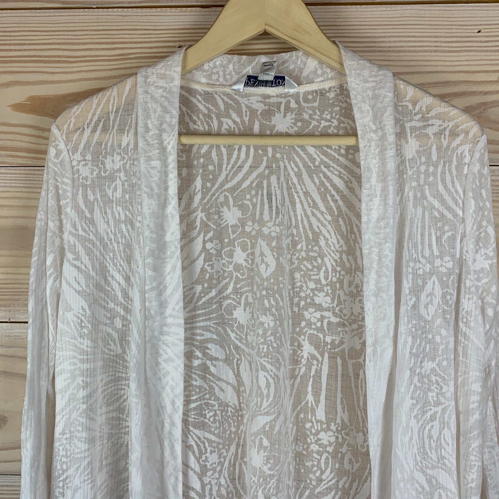 Pendleton Petite Top Extra Large White Sheer Flor… - image 3