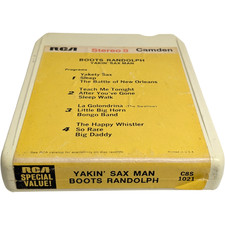 FULLY TESTED NEW SPLICE BOOTS RANDOLPH Yakin Sax Man 1964 A- 8-track cartridge
