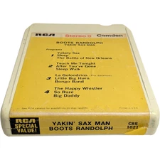 FULLY TESTED&NEW SPLICE! BOOTS RANDOLPH Yakin Sax Man 1964 A- 8-track cartridge
