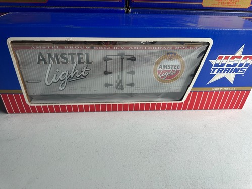 USA Trains R-16284 Amstel Light Beer Reefer G Scale NIB
