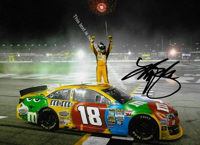 Kyle Busch Signed Autograph 5x7 Photo NASCAR Race Car Driver Champion HD055