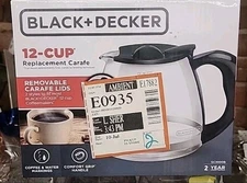 NIB Black And Decker GC3000B 12Cup Replacement Carafe Coffee Pot NEW