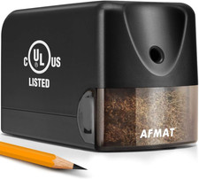 AFMAT Electric Pencil Sharpener, Heavy Duty Pencil Sharpener for Classroom, 6.5-