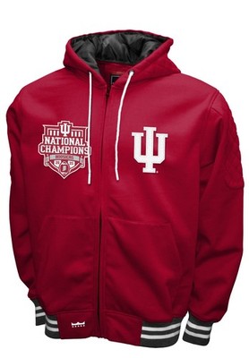 Indiana Hoosiers 2025 CFP National Champions Grind Hoodie Style Jacket-Red