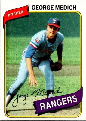 George Medich - 1980 Topps - # 336 - Rangers