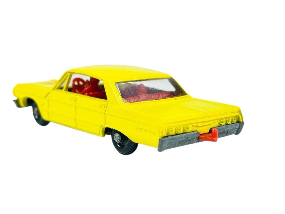 Matchbox Lesney No. Chevy Impala Taxi Cabina Interior 20 Rojo con Caja Estilo E4 Foto 3 de 4