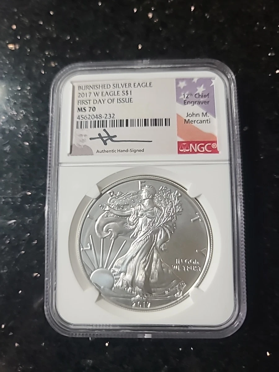 American Eagle MS 70 Graded 2017 Silver Bullion Coins for sale | eBay