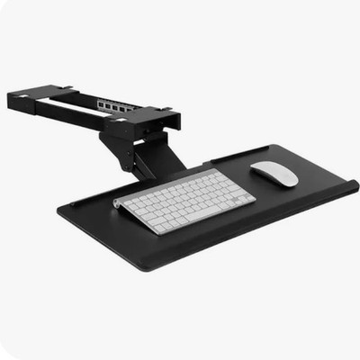Mount-It! Under Desk Computer Keyboard and Mouse Tray Black (MI-7135)
