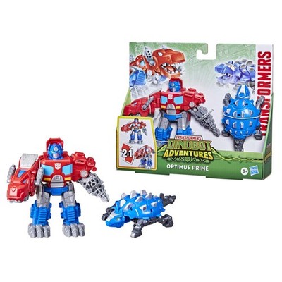 Transformers Dinobot Adventures Defenders OPTIMUS PRIME und SCALE the Shield-Bot