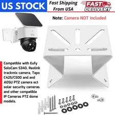 Metal Wall Corner Mount Bracket for Eufy SoloCam S340 Reolink trackmix Camera