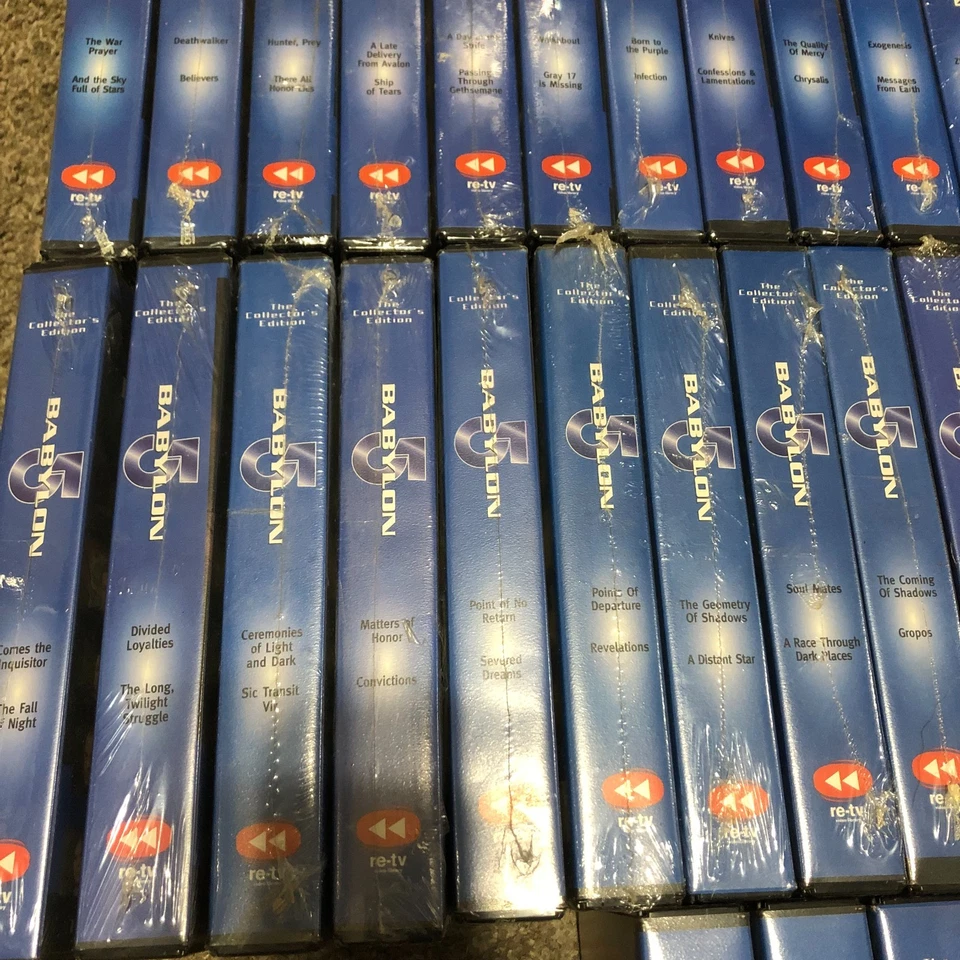 Babylon 5 Collector's Edition VHS Re-TV Series Lot - 34 VHS Tapes- 31 are Sealed Foto 4 de 4
