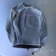 Vintage Aura Grey and red body glove long sleeve wetsuit top