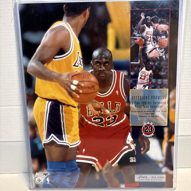 Michael Jordan  “Defensive Prowess”  8x10 Photo #’d 8003/23,000
