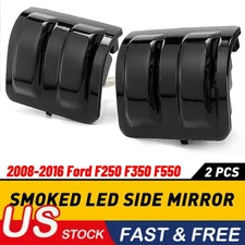 2X LED Sequential Turn Signal Side Mirror Lights for 2008-2016 Ford F250 F350