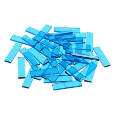 Stained Glass Strip, Transparent Blue Mosaic Tiles 300g/10.58 oz