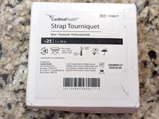 Cardinal Health Strap Tourniquet Perforated Roll Disposable Blue 1" x 28" 25 ct
