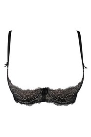 Axami 9841 Shelf Bra Lace Open Cups Underwire Sexy Lingerie Luxury