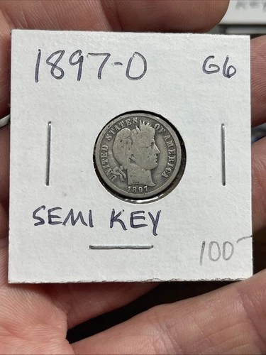 1897-O  BARBER DIME Semi Key Date