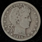 1915 Barber Quarter, VG, Free US Shipping!