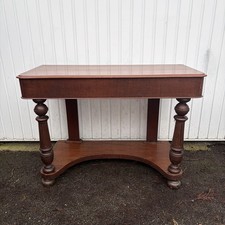 Victorian Antique Console Table Writing Mahogany C.1860 Brown Desk