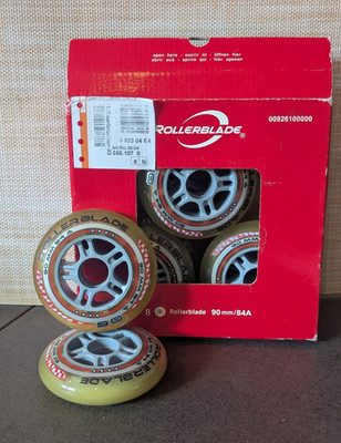 Rollerblade Inline-Skates Rollen 90 mm 84A 8er Set Herstellernr. 00926100000