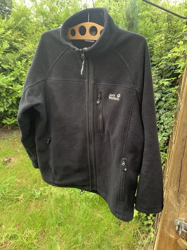 JACK WOLFSKIN NANUK / Fleecejacke Jacke Schwarz / Black Gr.2XL, XXL / gebraucht