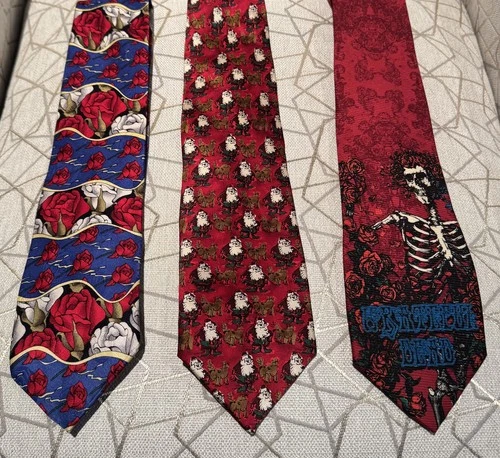 Lot of Two Grateful Dead and One Jerry Garcia Neck Ties - product listing photo