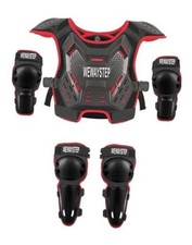 Kids Dirt Bike Gear Chest Protector Motocross Gear Motorcycle Body Armor Red