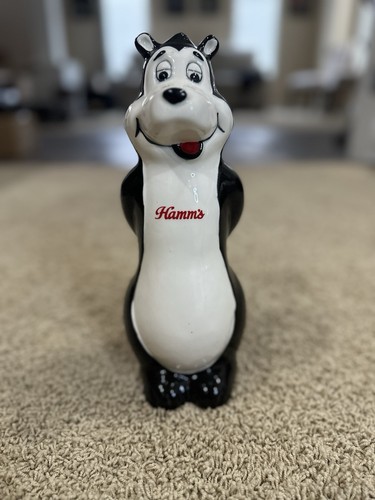 Vintage Rare 1970s Hamm's Beer Ceramic Bear Bank | 70s Hamm's EUC