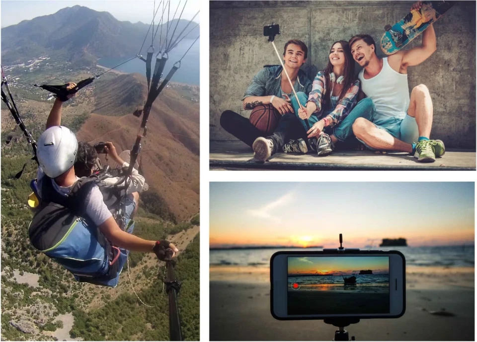 Bower - Trípode profesional 6 en 1 36" - negro Foto 2 de 4