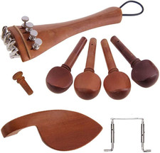 Jiayouy 13Pcs 4/4-3/4 Violin Accessories Kit Violin Tailpiece with Metal Fine Tu