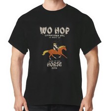 Wo Hop Chinatown NYC 2026 Year of the Horse T-Shirt For Adults, S to 5XL, Cotton