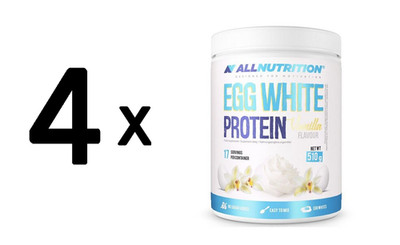 4 x Allnutrition Egg White Protein, Vanilla - 510g (46,54 EUR/kg)