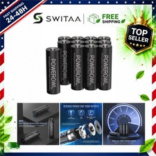 POWEROWL Rechargeable AA Batteries 2800mAh 1.2V NiMH Low Self Discharge 12 Pack