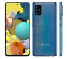 Samsung Galaxy A51 5G SM-A516V Unlocked 128GB Prism Bricks Blue B Medium Burn
