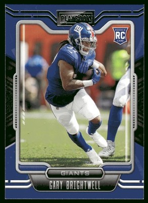 2021 Panini Playbook Gary Brightwell Rookie New York Giants #187