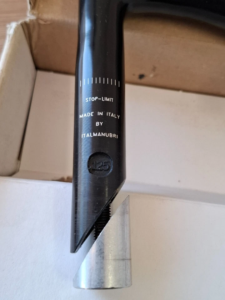 Piezas de bicicleta retro nuevas en caja nos itm 700 réplica vástago carretera 22,2 mm 125 mm acabado Ti Foto 4 de 4