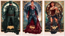 BATMAN SUPERMAN WONDER WOMAN Limited edition prints x3 JUAN CARLOS RUIZ BURGOS