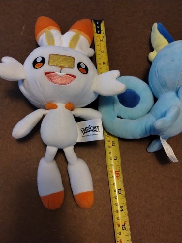 2 Pokemon Peluche Scorbunny Sobble Juego Freak Nintendo 2022 10-14 Pulgadas - Imagen 23 de 24