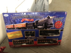 holiday time north pole express train set