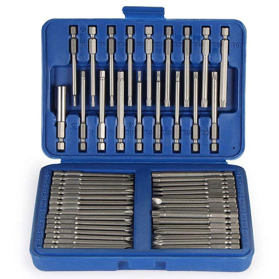 50 tlg Sicherheitsschrauben lang Bit Satz Set Innen Torx Sechskant Vielzahn XZN - Bild 3 von 4