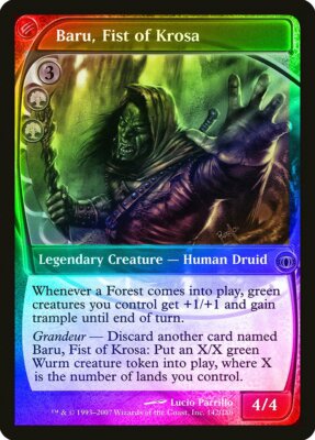Baru, Fist of Krosa FOIL Future Sight PLD Green Rare MAGIC MTG