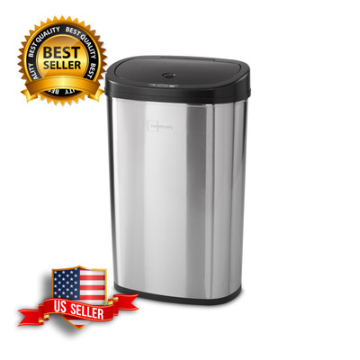 trash can with motion sensor lid