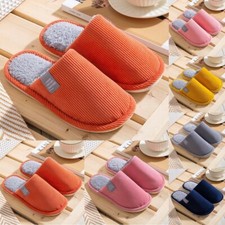New Fashion 36 45 Slipper Fur Indoor Mens Non-Slip Plush Soft Sole Womens Unisex