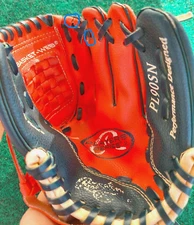 Rawlings Youth 9" Baseball Glove RHT PL90SN Players Series Red White and Blue